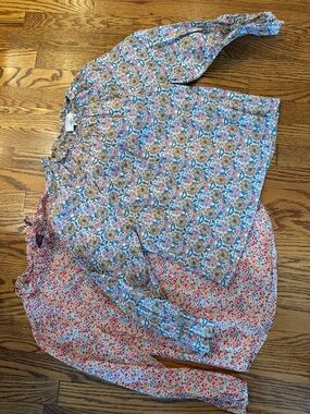 J Crew Liberty Print Floral Long-Sleeve Blouses (2)